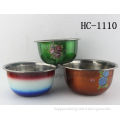 High quality new design classic bowl colorful bowl round stainless steel bowl/seasoning bowl